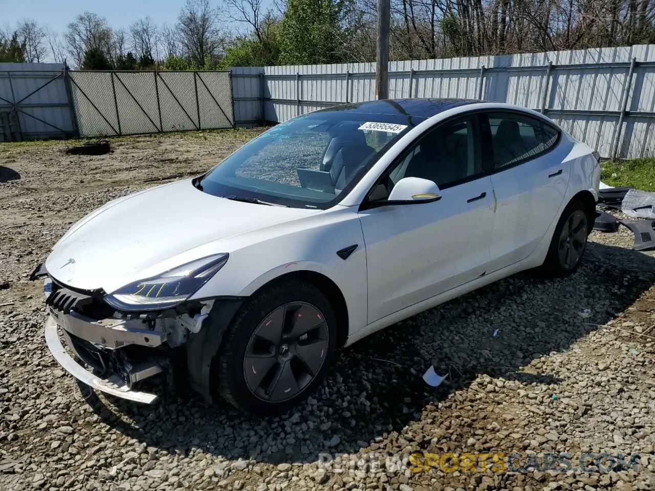 1 Photograph of a damaged car 5YJ3E1EA1PF547134 TESLA MODEL 3 2023