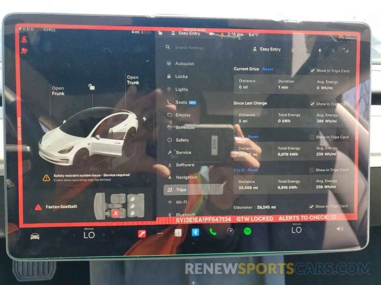 9 Photograph of a damaged car 5YJ3E1EA1PF547134 TESLA MODEL 3 2023