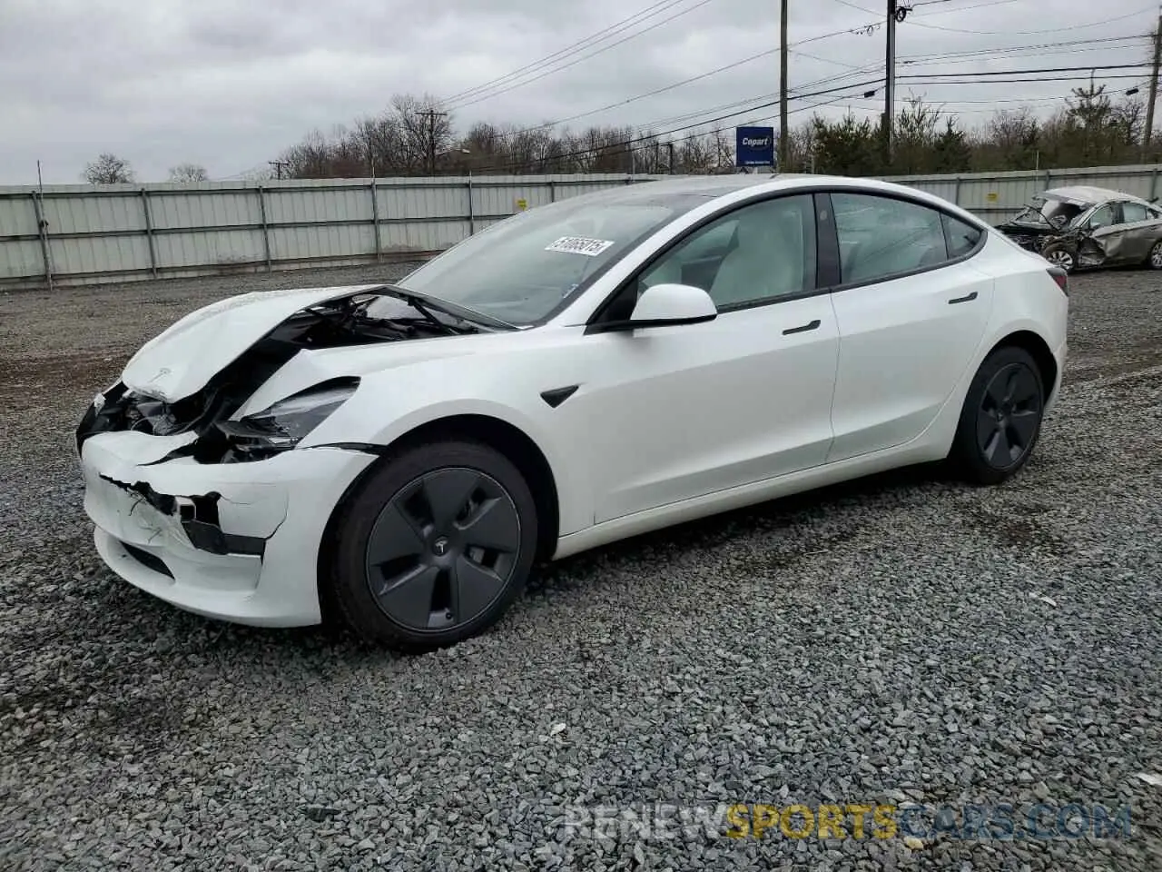 1 Photograph of a damaged car 5YJ3E1EA1PF550924 TESLA MODEL 3 2023
