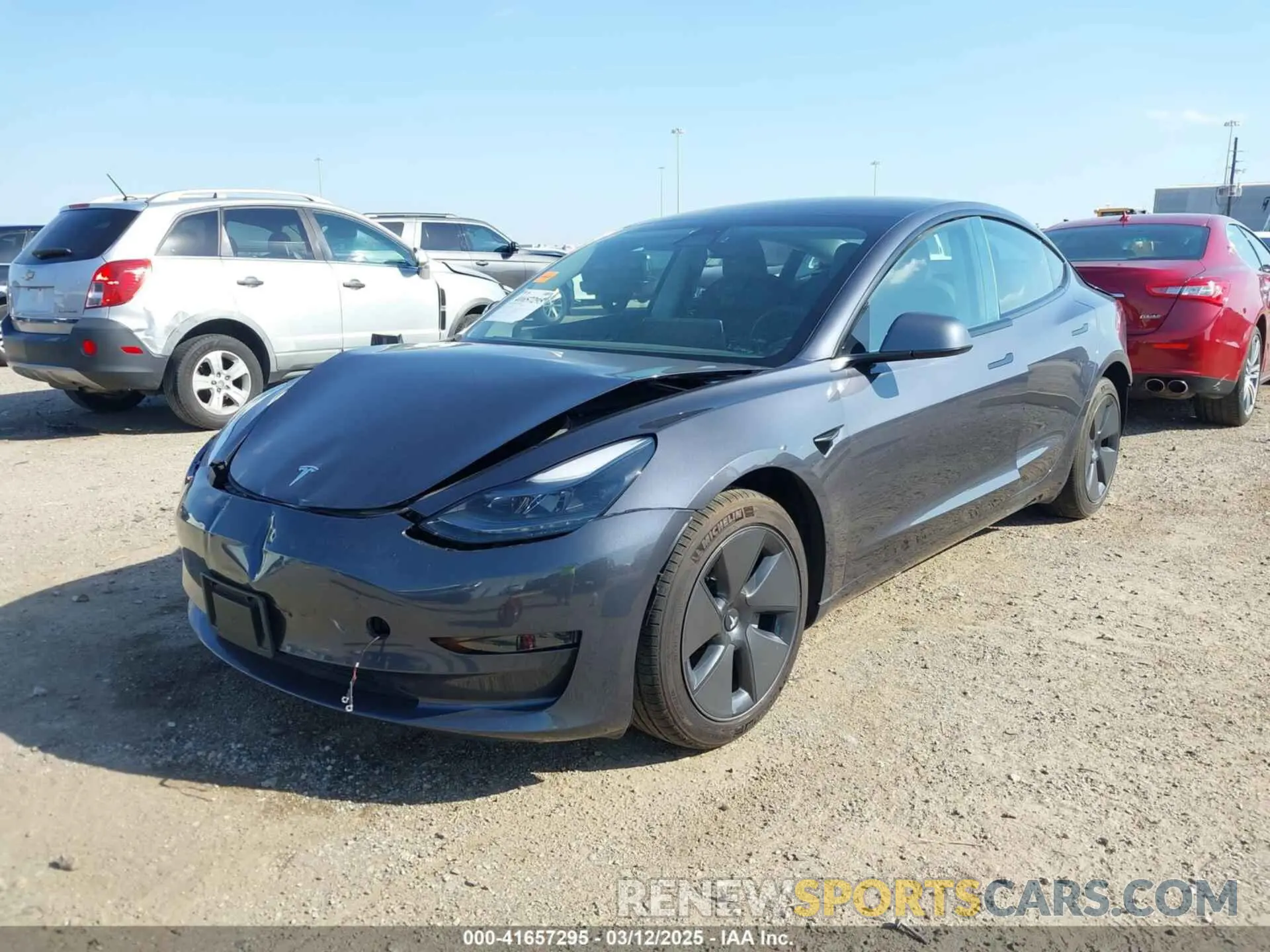 2 Фотография поврежденного автомобиля 5YJ3E1EA1PF576780 TESLA MODEL 3 2023