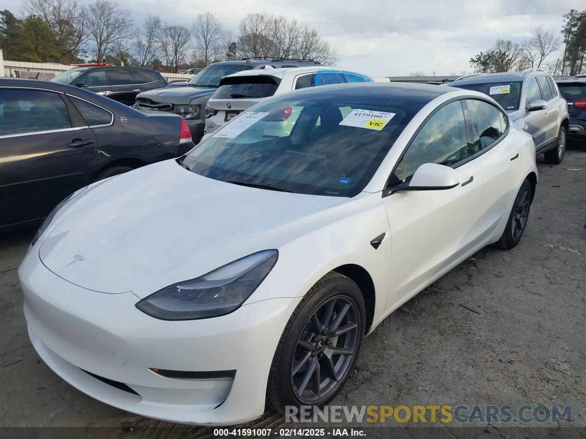 2 Photograph of a damaged car 5YJ3E1EA1PF600723 TESLA MODEL 3 2023