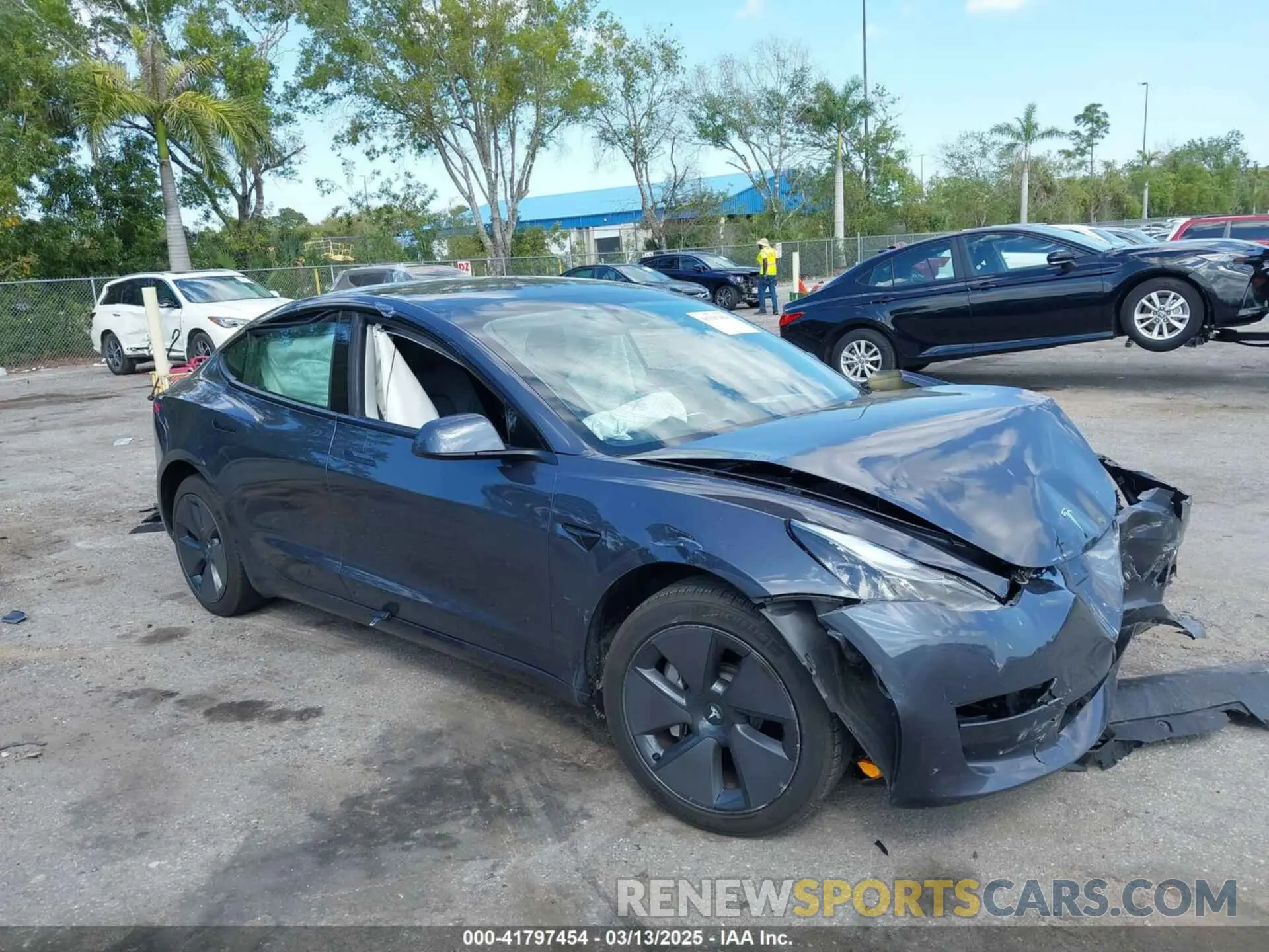 1 Photograph of a damaged car 5YJ3E1EA1PF601418 TESLA MODEL 3 2023