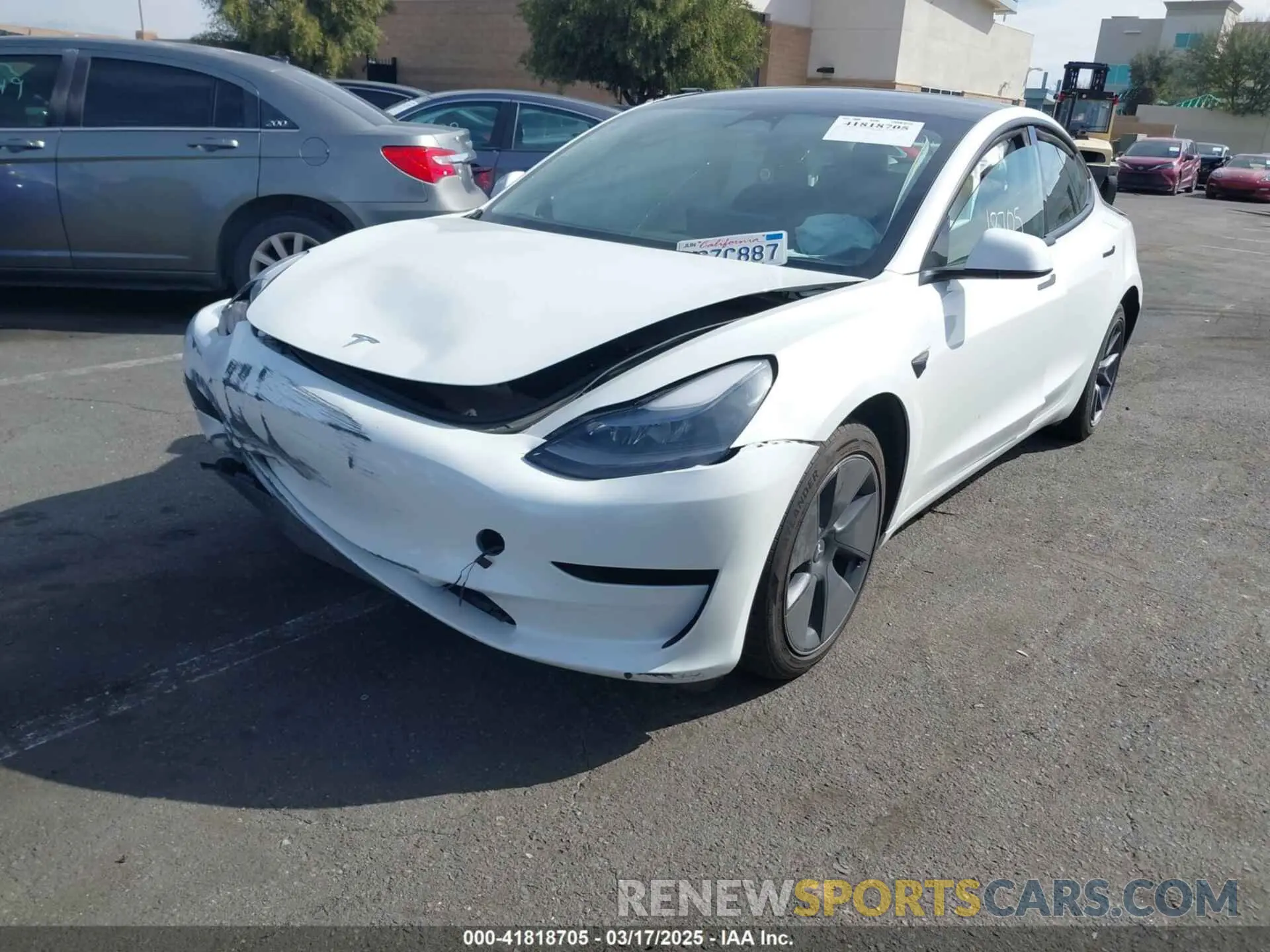 2 Photograph of a damaged car 5YJ3E1EA1PF604139 TESLA MODEL 3 2023