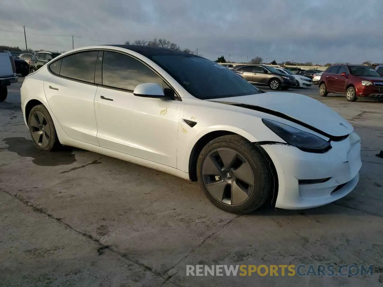 4 Фотография поврежденного автомобиля 5YJ3E1EA1PF619885 TESLA MODEL 3 2023