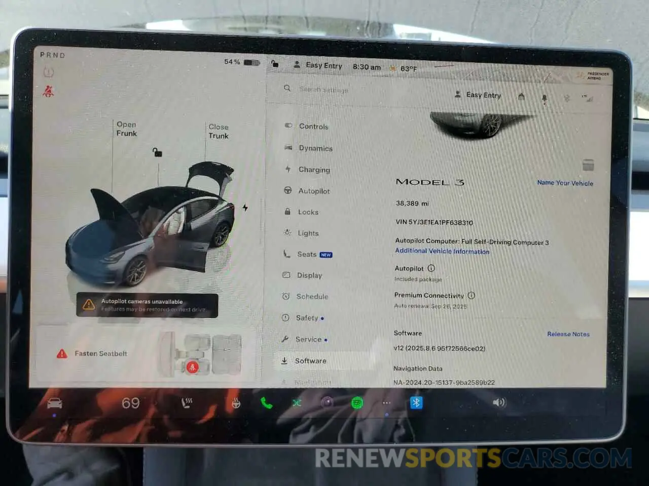 9 Фотография поврежденного автомобиля 5YJ3E1EA1PF638310 TESLA MODEL 3 2023