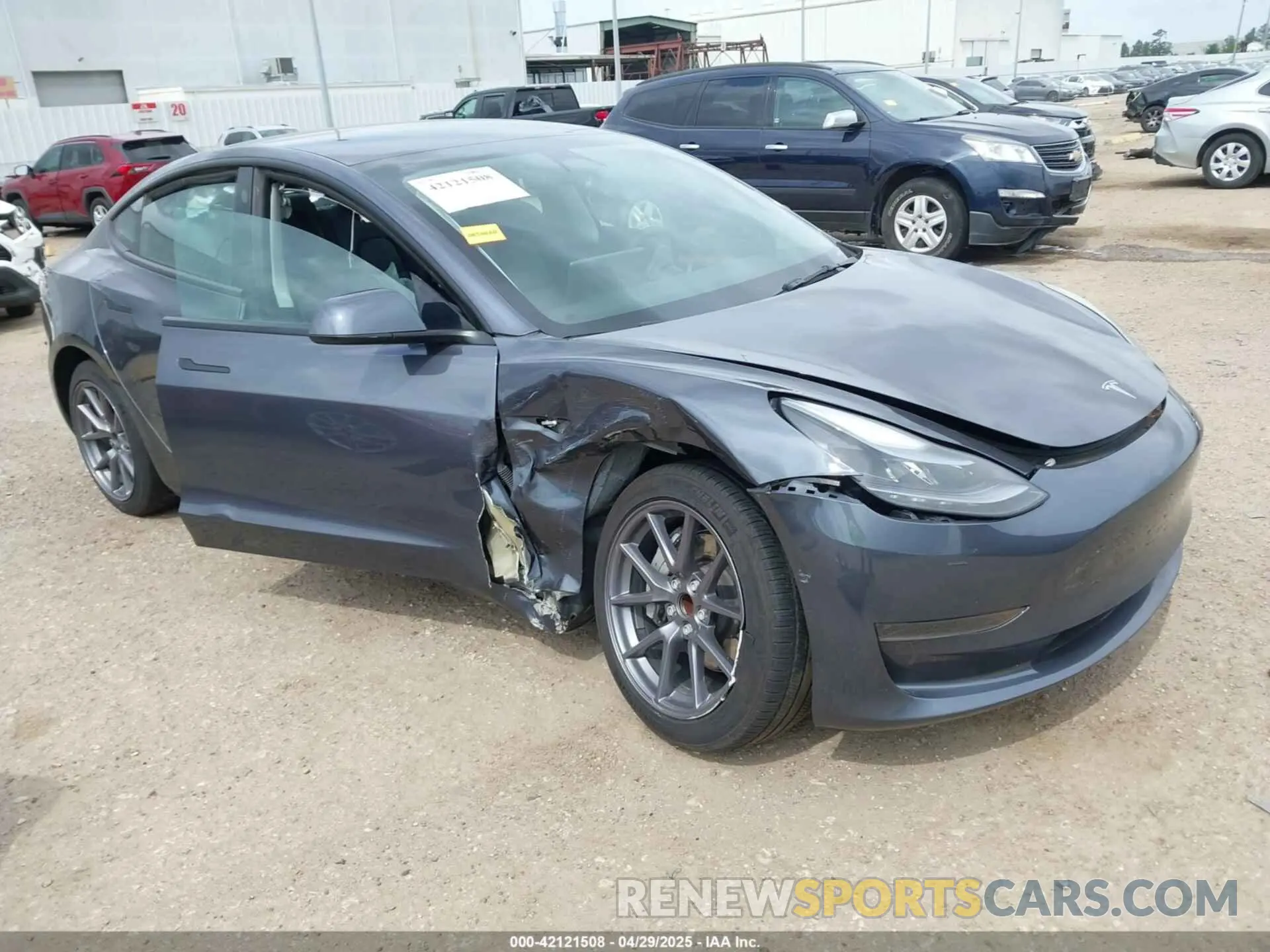 1 Photograph of a damaged car 5YJ3E1EA1PF642955 TESLA MODEL 3 2023