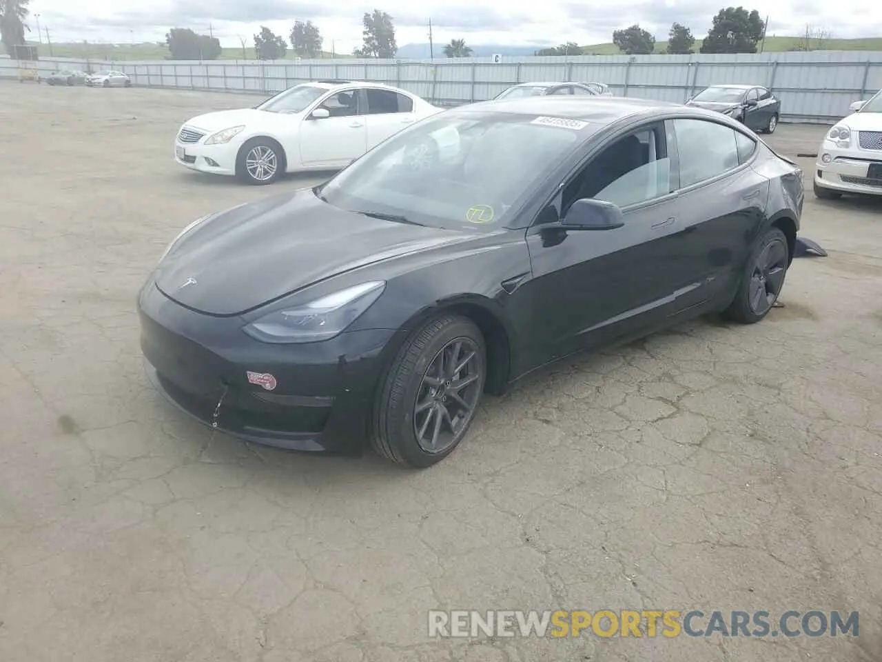 1 Photograph of a damaged car 5YJ3E1EA1PF645998 TESLA MODEL 3 2023
