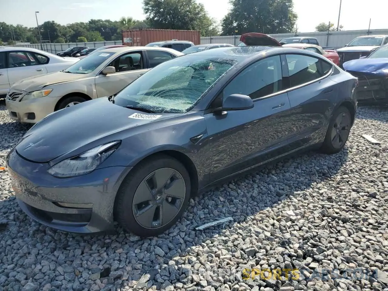 1 Photograph of a damaged car 5YJ3E1EA1PF647301 TESLA MODEL 3 2023