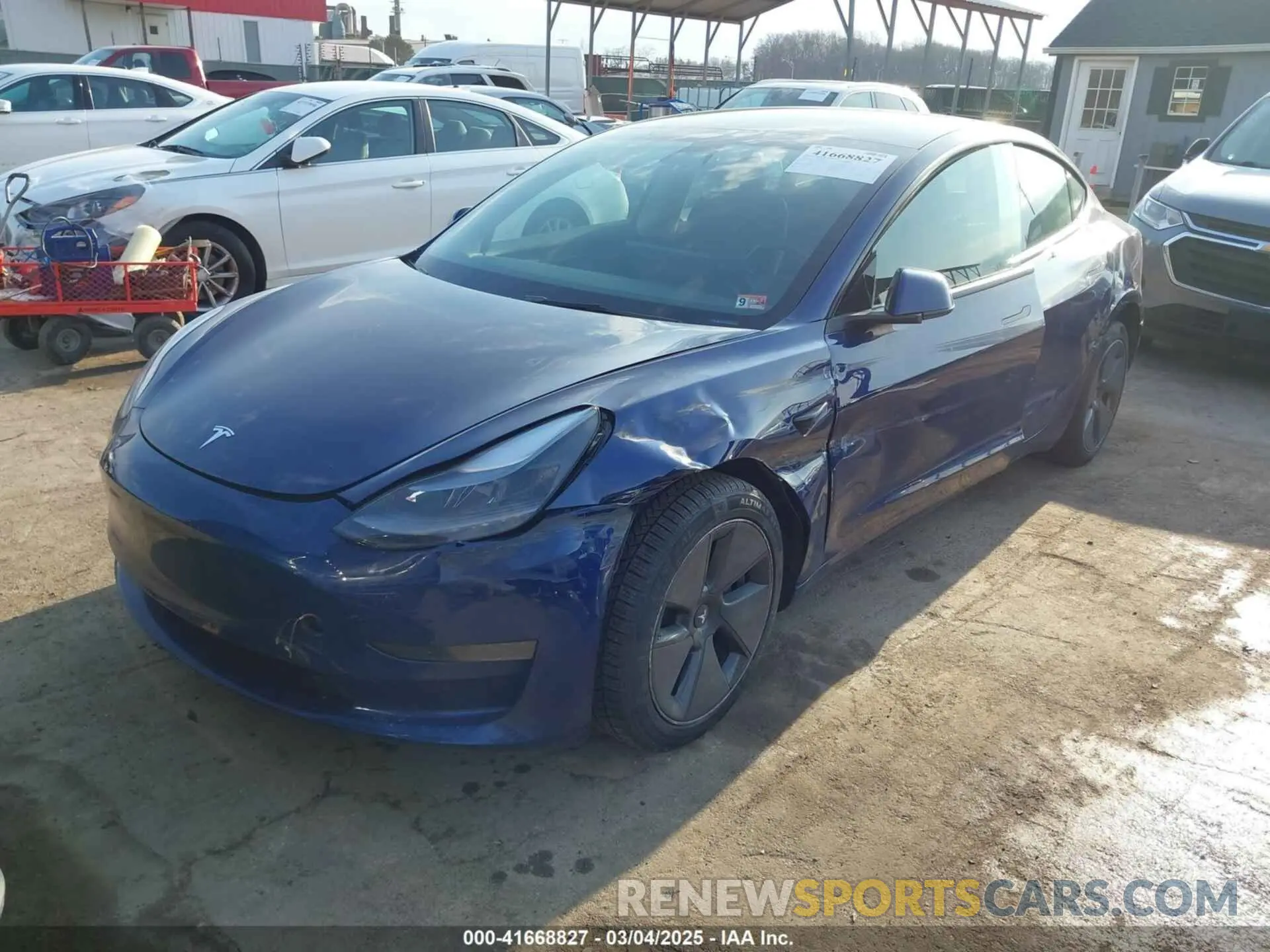 2 Photograph of a damaged car 5YJ3E1EA1PF655558 TESLA MODEL 3 2023