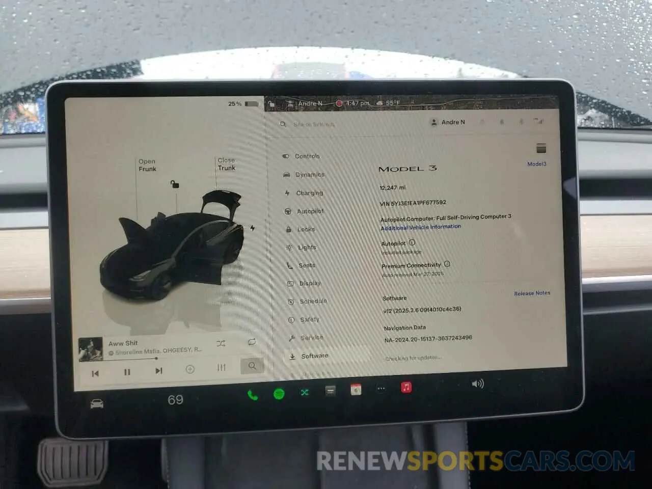 9 Фотография поврежденного автомобиля 5YJ3E1EA1PF677592 TESLA MODEL 3 2023