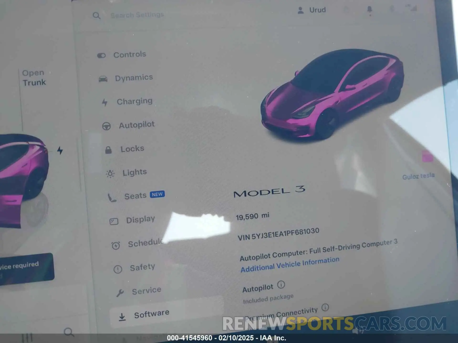 7 Photograph of a damaged car 5YJ3E1EA1PF681030 TESLA MODEL 3 2023