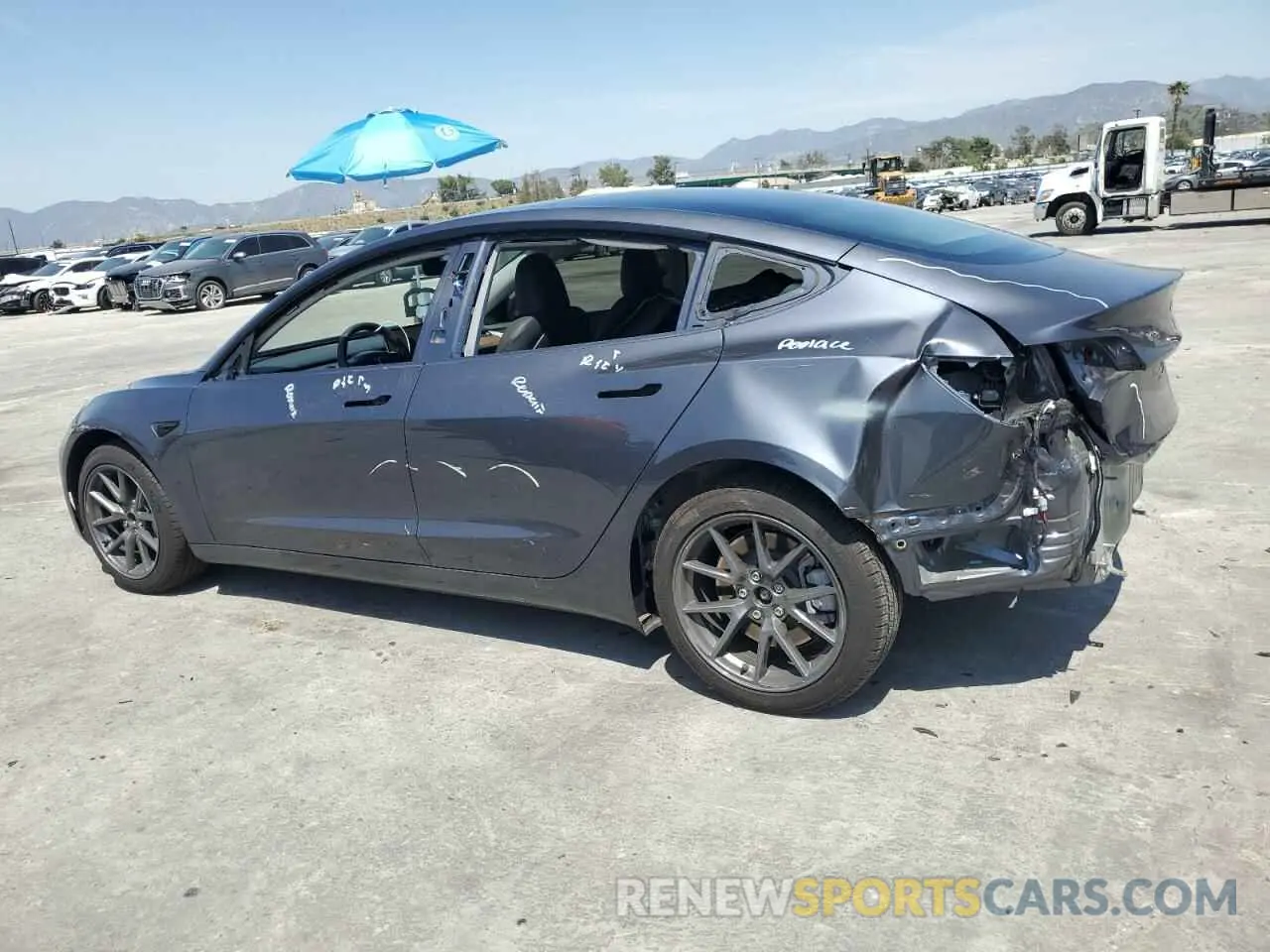 2 Photograph of a damaged car 5YJ3E1EA1PF694473 TESLA MODEL 3 2023