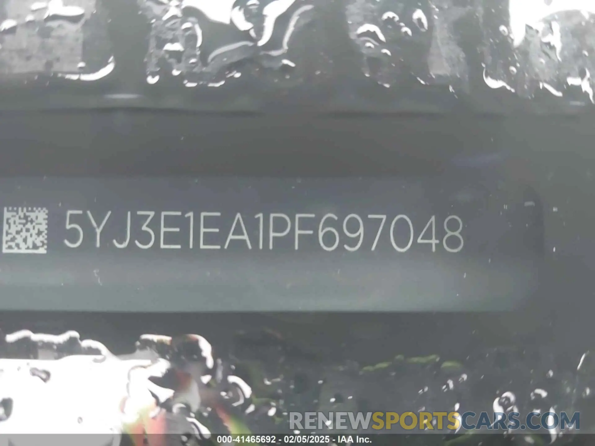 23 Photograph of a damaged car 5YJ3E1EA1PF697048 TESLA MODEL 3 2023