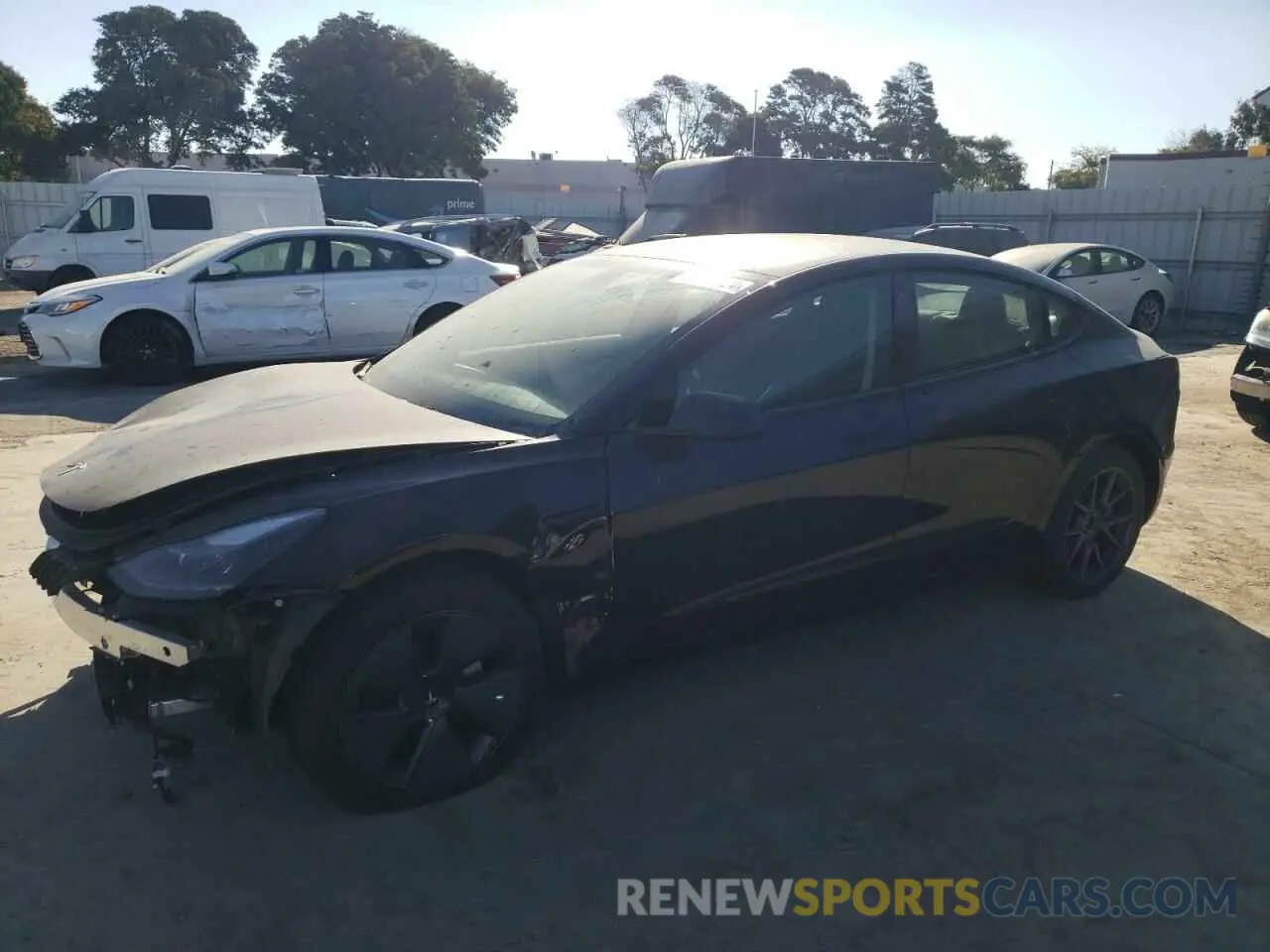 1 Photograph of a damaged car 5YJ3E1EA1PF697387 TESLA MODEL 3 2023