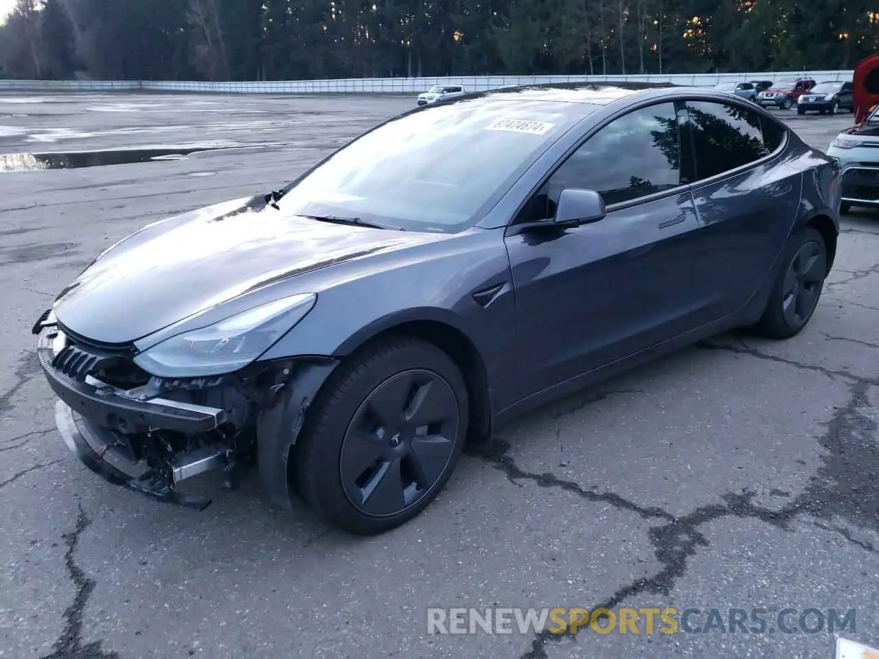 1 Photograph of a damaged car 5YJ3E1EA1PF698734 TESLA MODEL 3 2023