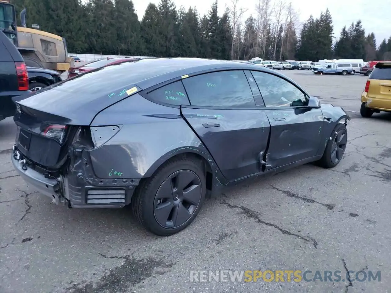 3 Photograph of a damaged car 5YJ3E1EA1PF698734 TESLA MODEL 3 2023