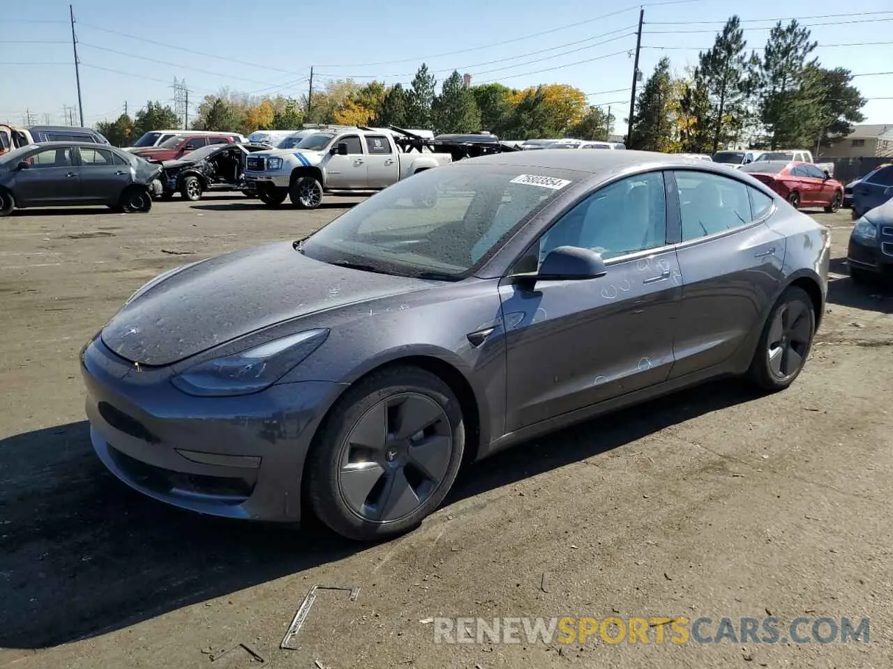 1 Photograph of a damaged car 5YJ3E1EA1PF709568 TESLA MODEL 3 2023