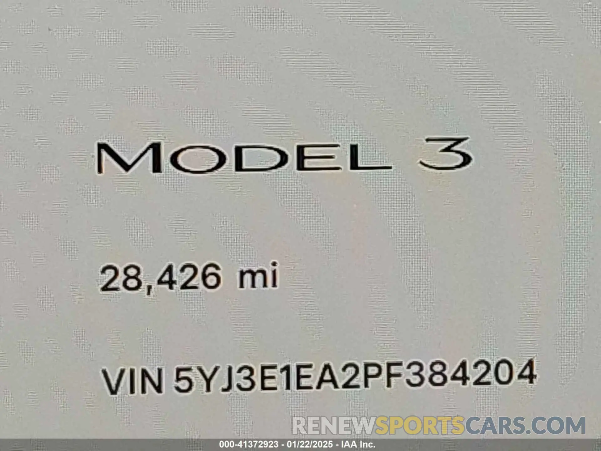 15 Фотография поврежденного автомобиля 5YJ3E1EA2PF384204 TESLA MODEL 3 2023