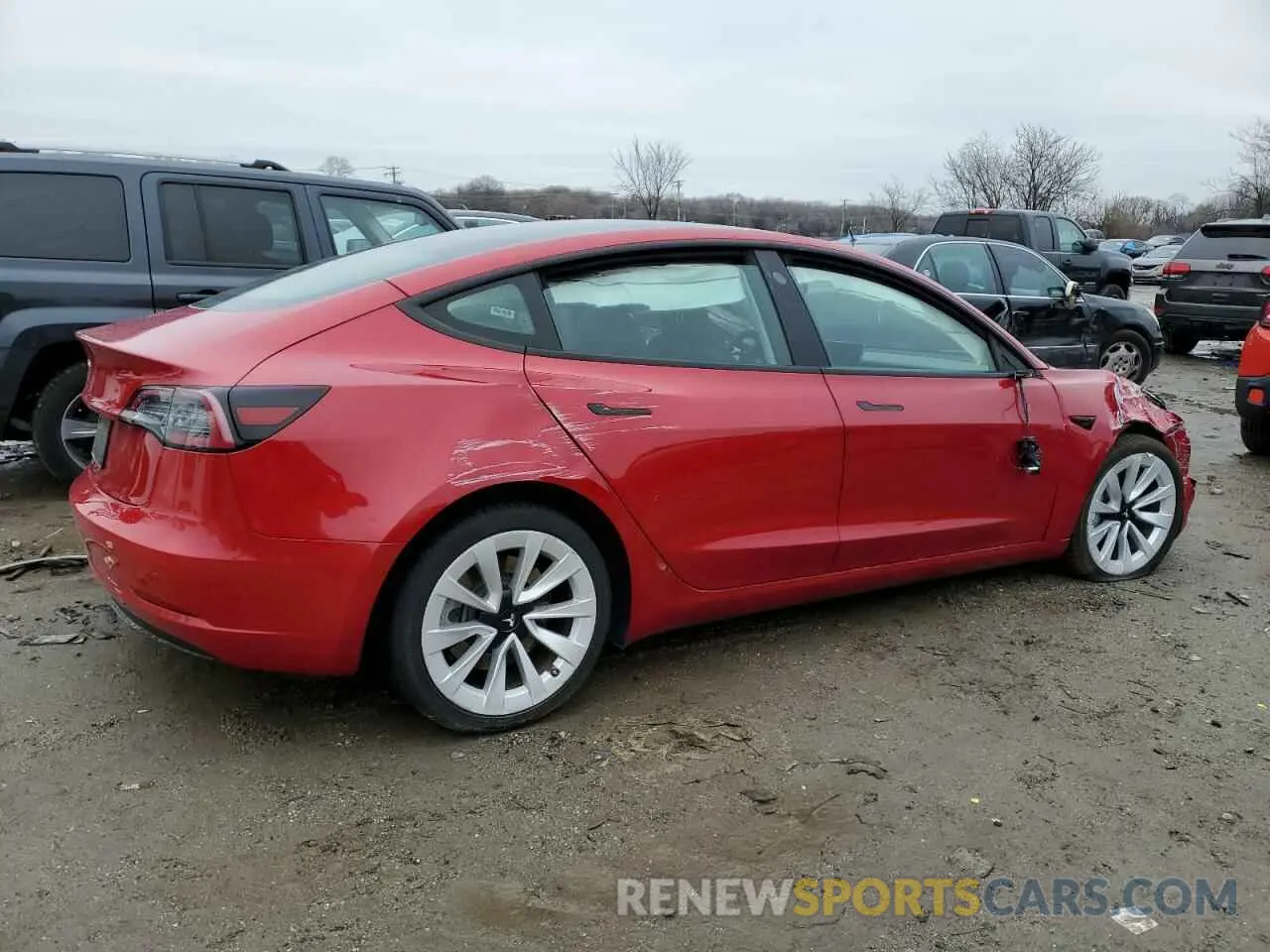 3 Photograph of a damaged car 5YJ3E1EA2PF395557 TESLA MODEL 3 2023