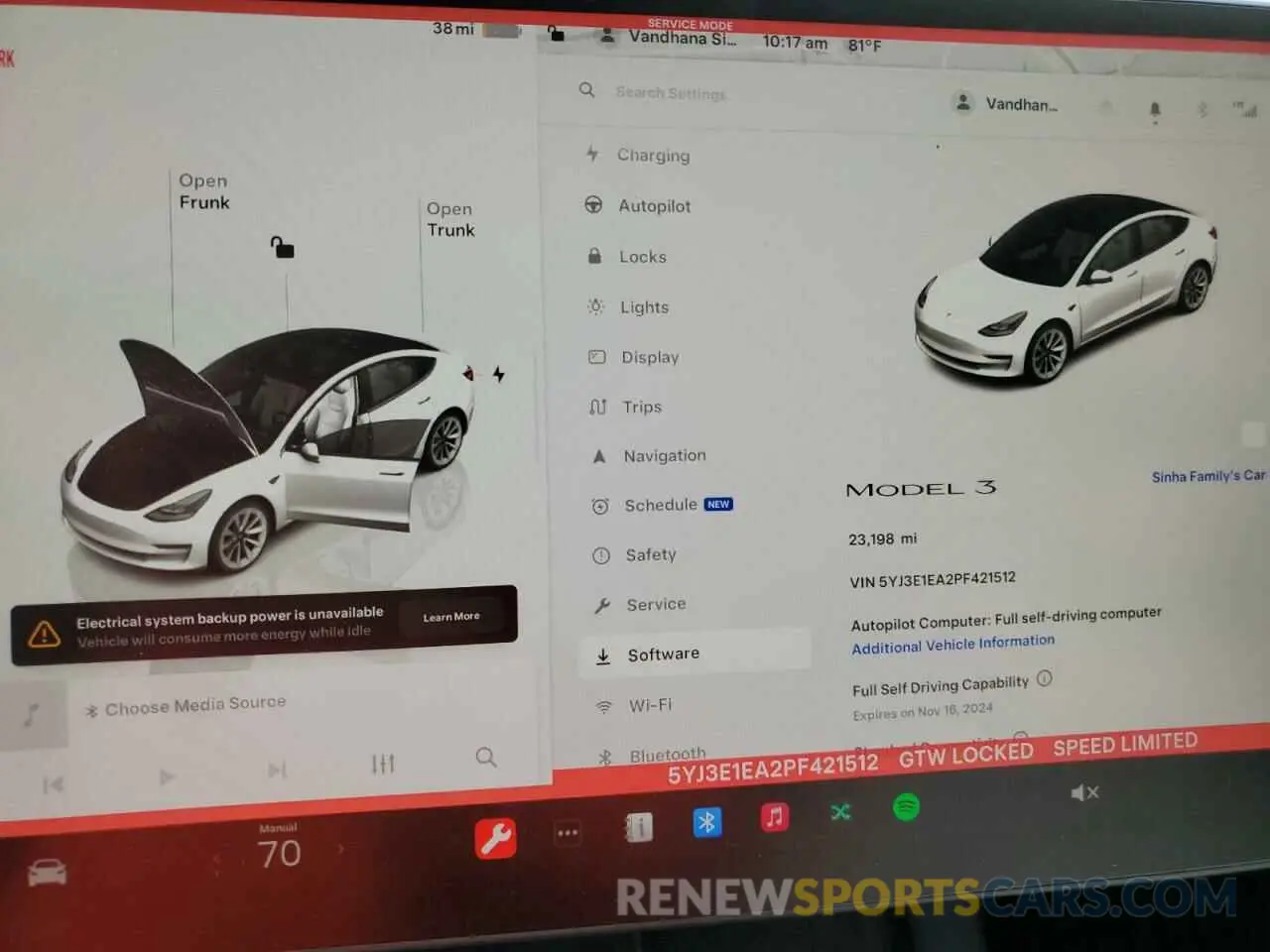 9 Photograph of a damaged car 5YJ3E1EA2PF421512 TESLA MODEL 3 2023