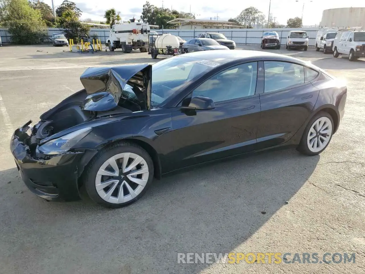 1 Photograph of a damaged car 5YJ3E1EA2PF458530 TESLA MODEL 3 2023