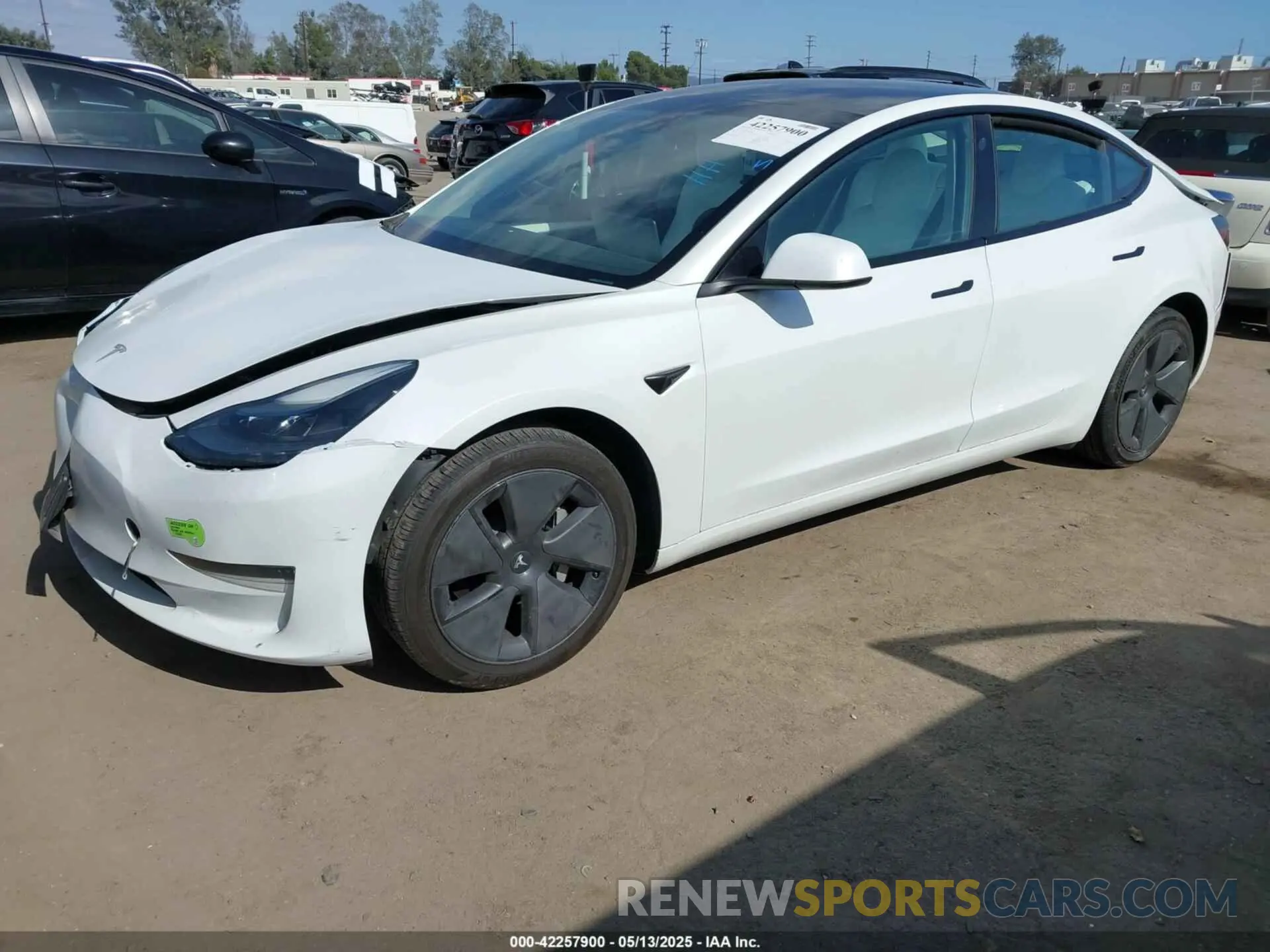 2 Фотография поврежденного автомобиля 5YJ3E1EA2PF465882 TESLA MODEL 3 2023