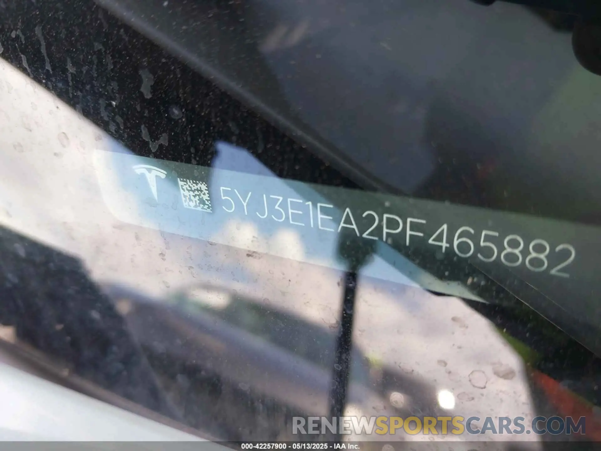 9 Фотография поврежденного автомобиля 5YJ3E1EA2PF465882 TESLA MODEL 3 2023