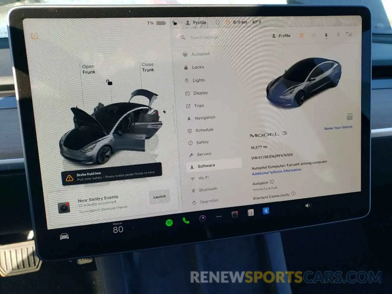 9 Фотография поврежденного автомобиля 5YJ3E1EA2PF474100 TESLA MODEL 3 2023