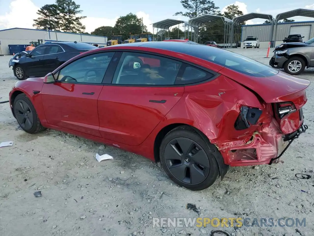 2 Photograph of a damaged car 5YJ3E1EA2PF490202 TESLA MODEL 3 2023