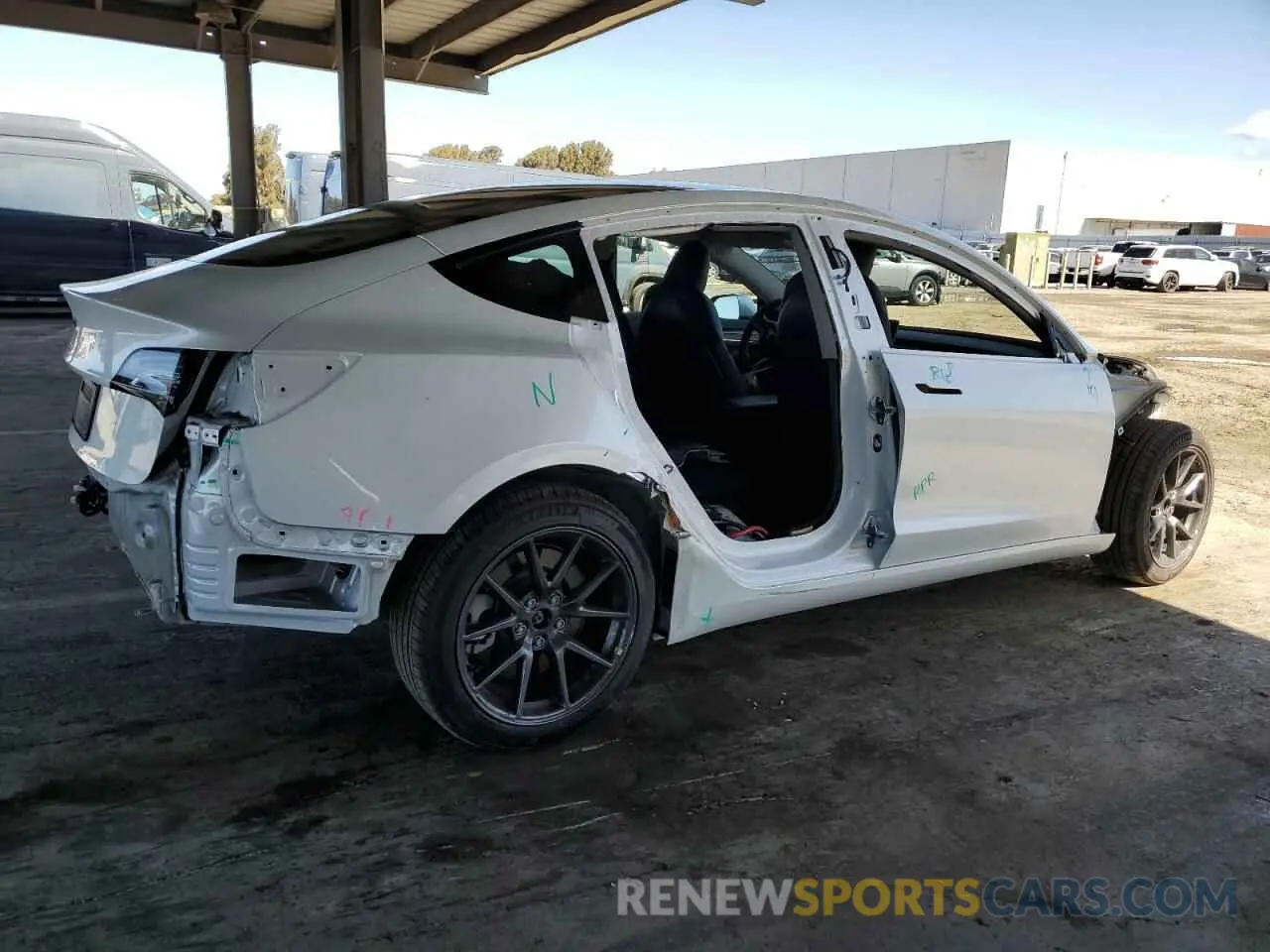 3 Photograph of a damaged car 5YJ3E1EA2PF490300 TESLA MODEL 3 2023
