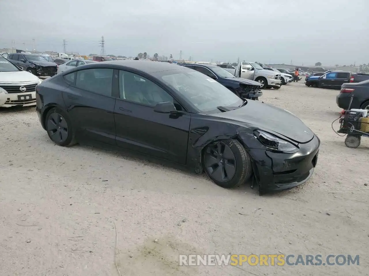 4 Фотография поврежденного автомобиля 5YJ3E1EA2PF500419 TESLA MODEL 3 2023