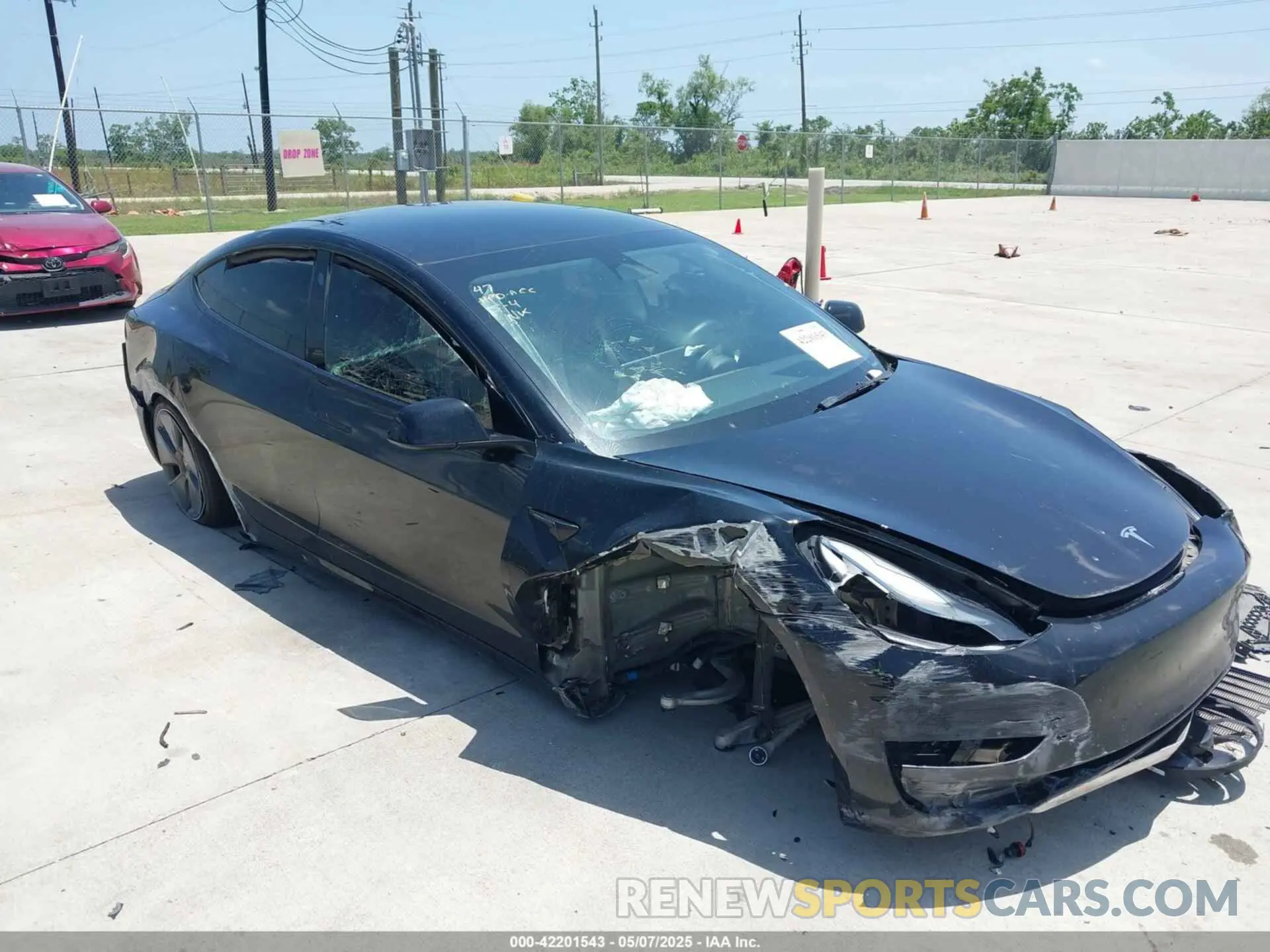 1 Фотография поврежденного автомобиля 5YJ3E1EA2PF501375 TESLA MODEL 3 2023