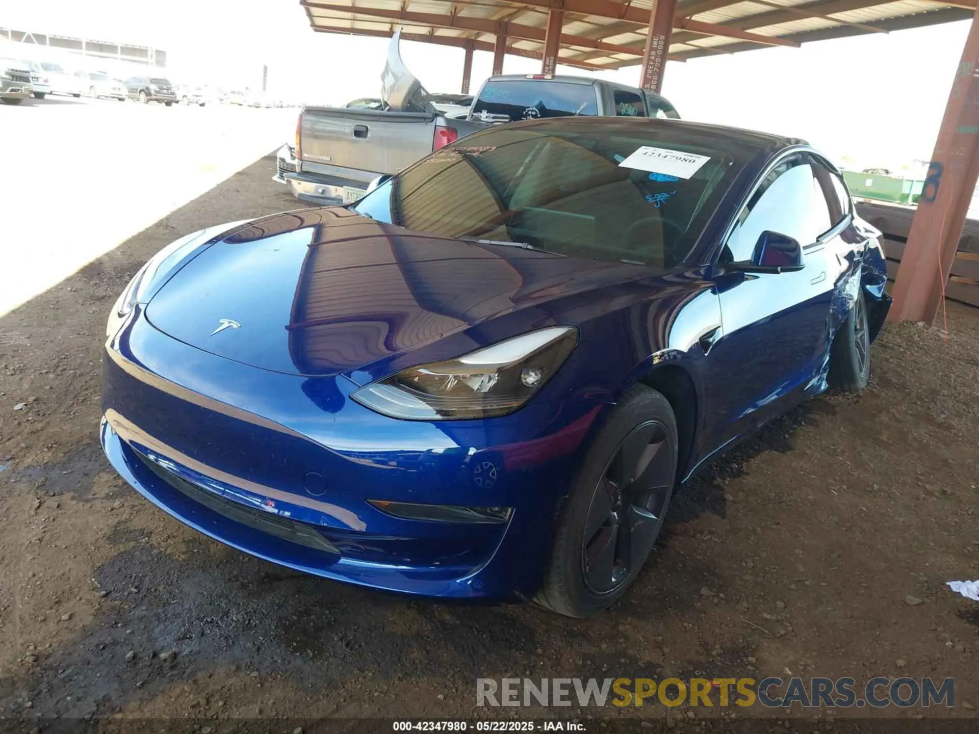 2 Фотография поврежденного автомобиля 5YJ3E1EA2PF557011 TESLA MODEL 3 2023