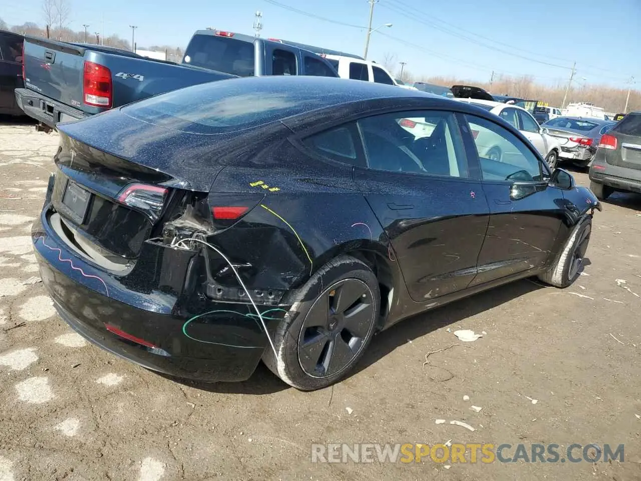 3 Фотография поврежденного автомобиля 5YJ3E1EA2PF563570 TESLA MODEL 3 2023