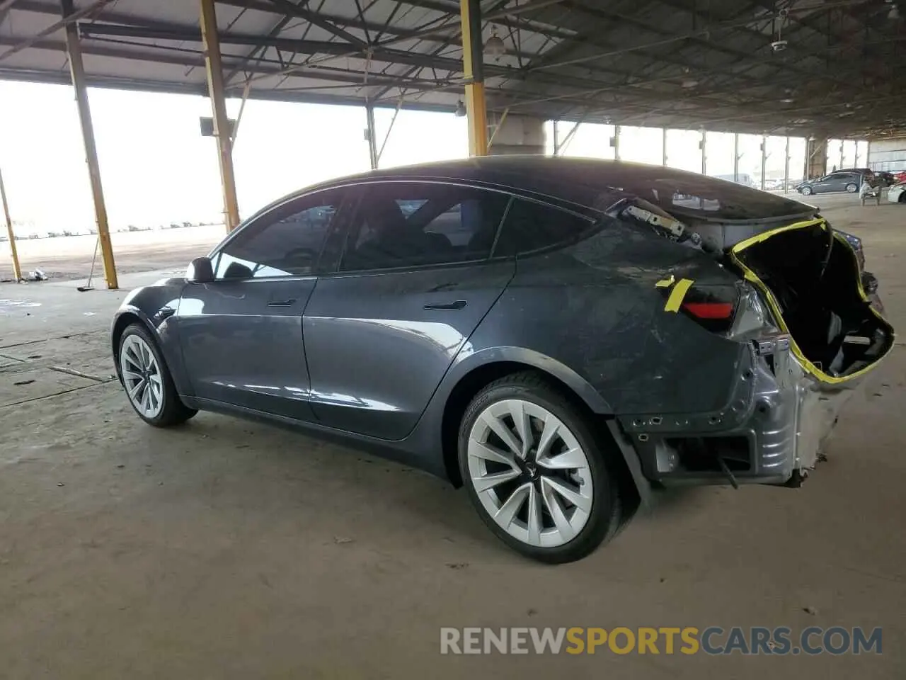 2 Photograph of a damaged car 5YJ3E1EA2PF566372 TESLA MODEL 3 2023