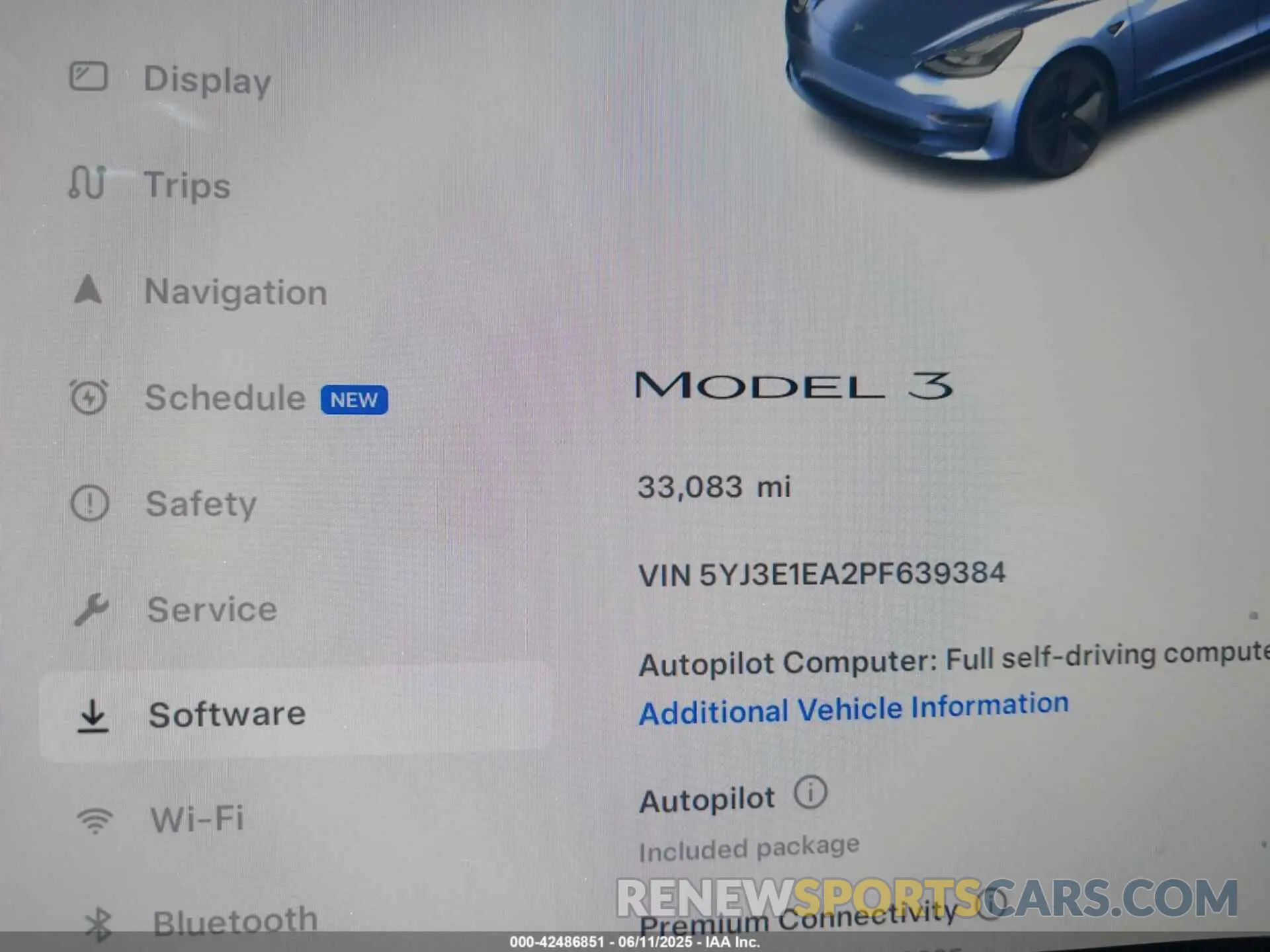 7 Photograph of a damaged car 5YJ3E1EA2PF639384 TESLA MODEL 3 2023