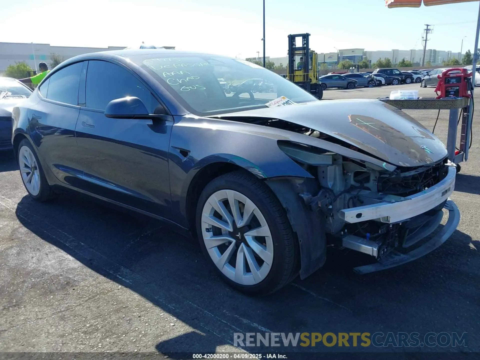 1 Photograph of a damaged car 5YJ3E1EA2PF640289 TESLA MODEL 3 2023