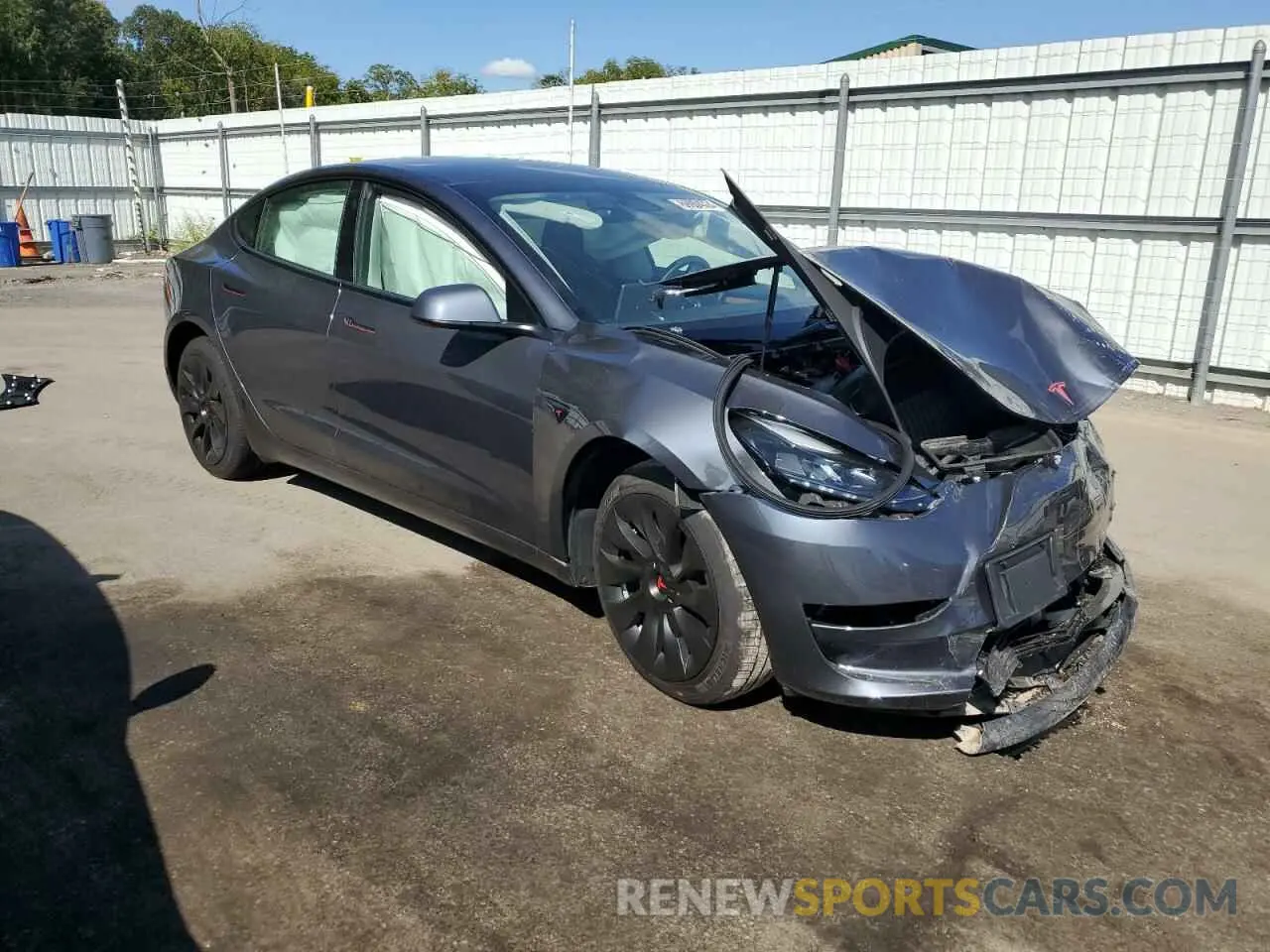 4 Фотография поврежденного автомобиля 5YJ3E1EA2PF644584 TESLA MODEL 3 2023