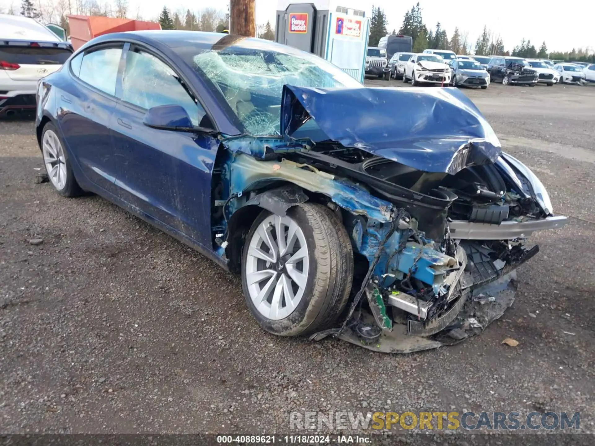 1 Photograph of a damaged car 5YJ3E1EA2PF648957 TESLA MODEL 3 2023