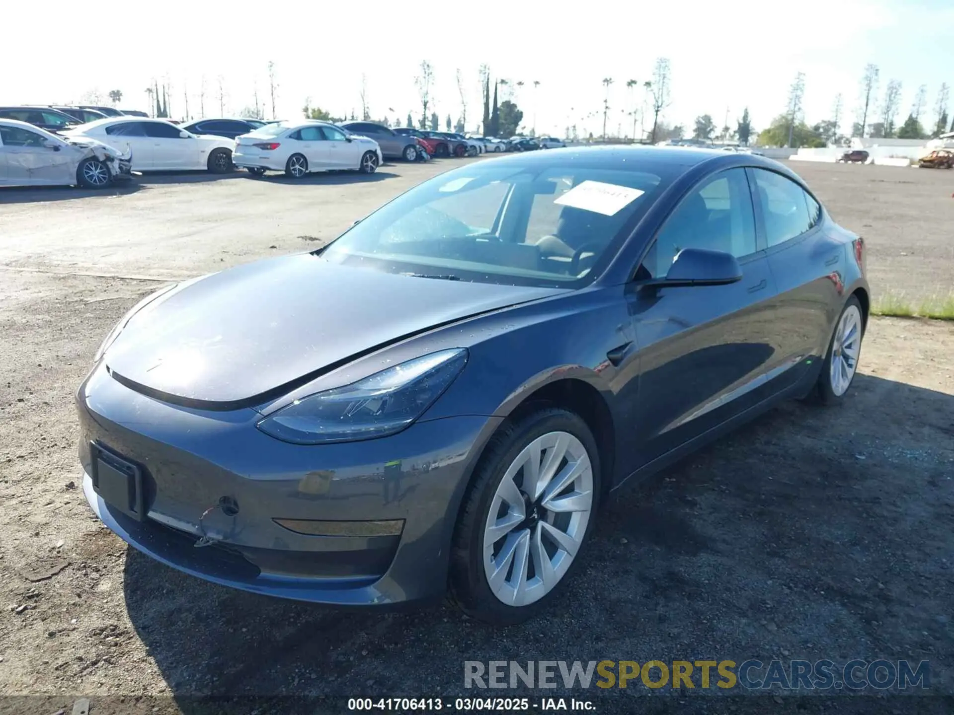 2 Photograph of a damaged car 5YJ3E1EA2PF671803 TESLA MODEL 3 2023