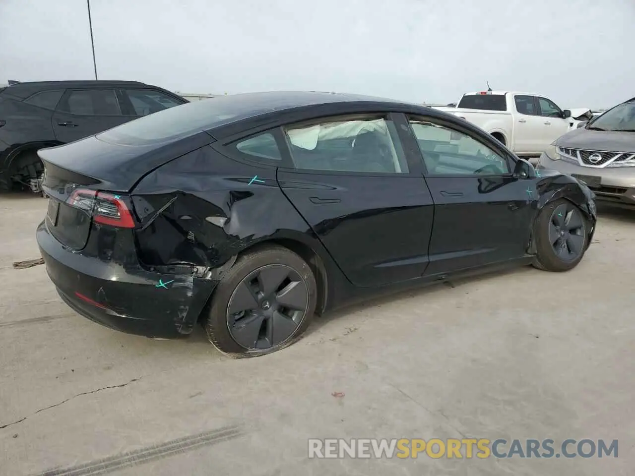 3 Photograph of a damaged car 5YJ3E1EA2PF677195 TESLA MODEL 3 2023