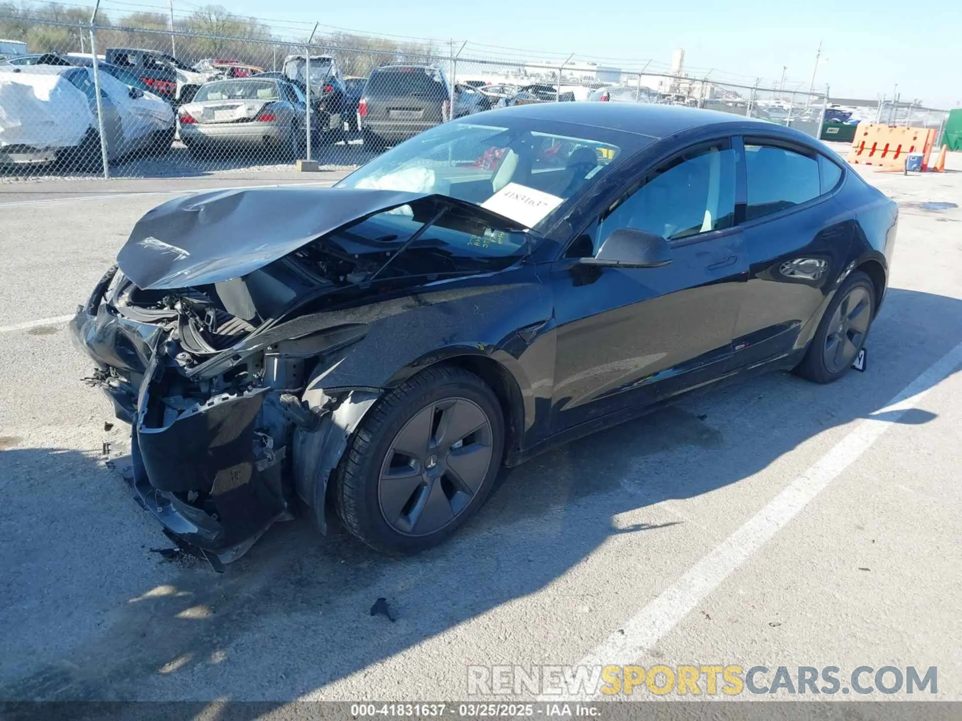 2 Photograph of a damaged car 5YJ3E1EA2PF696877 TESLA MODEL 3 2023