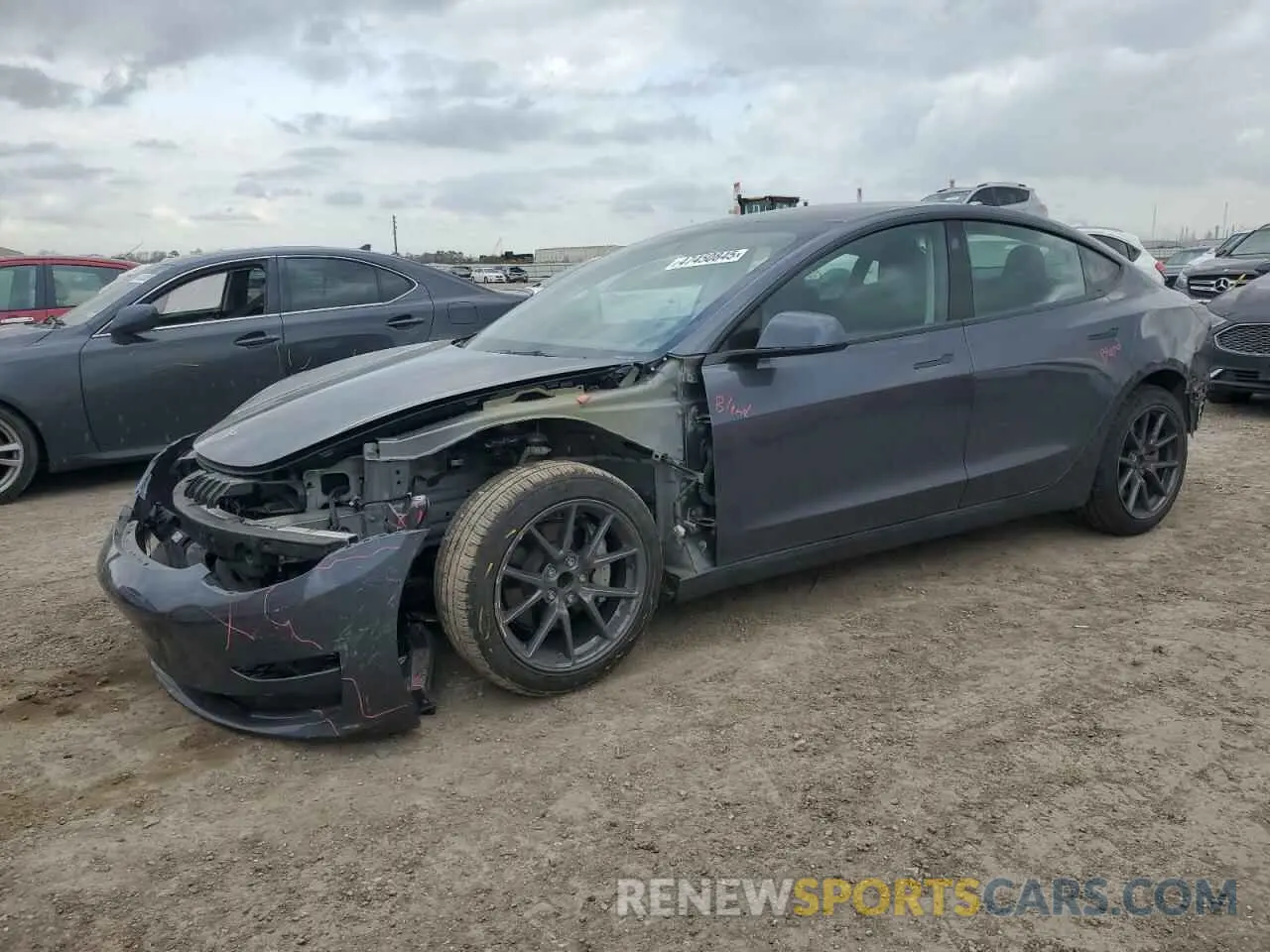 1 Фотография поврежденного автомобиля 5YJ3E1EA2PF701205 TESLA MODEL 3 2023