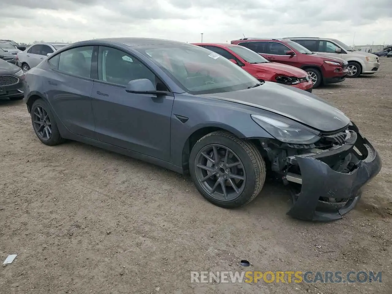 4 Фотография поврежденного автомобиля 5YJ3E1EA2PF701205 TESLA MODEL 3 2023