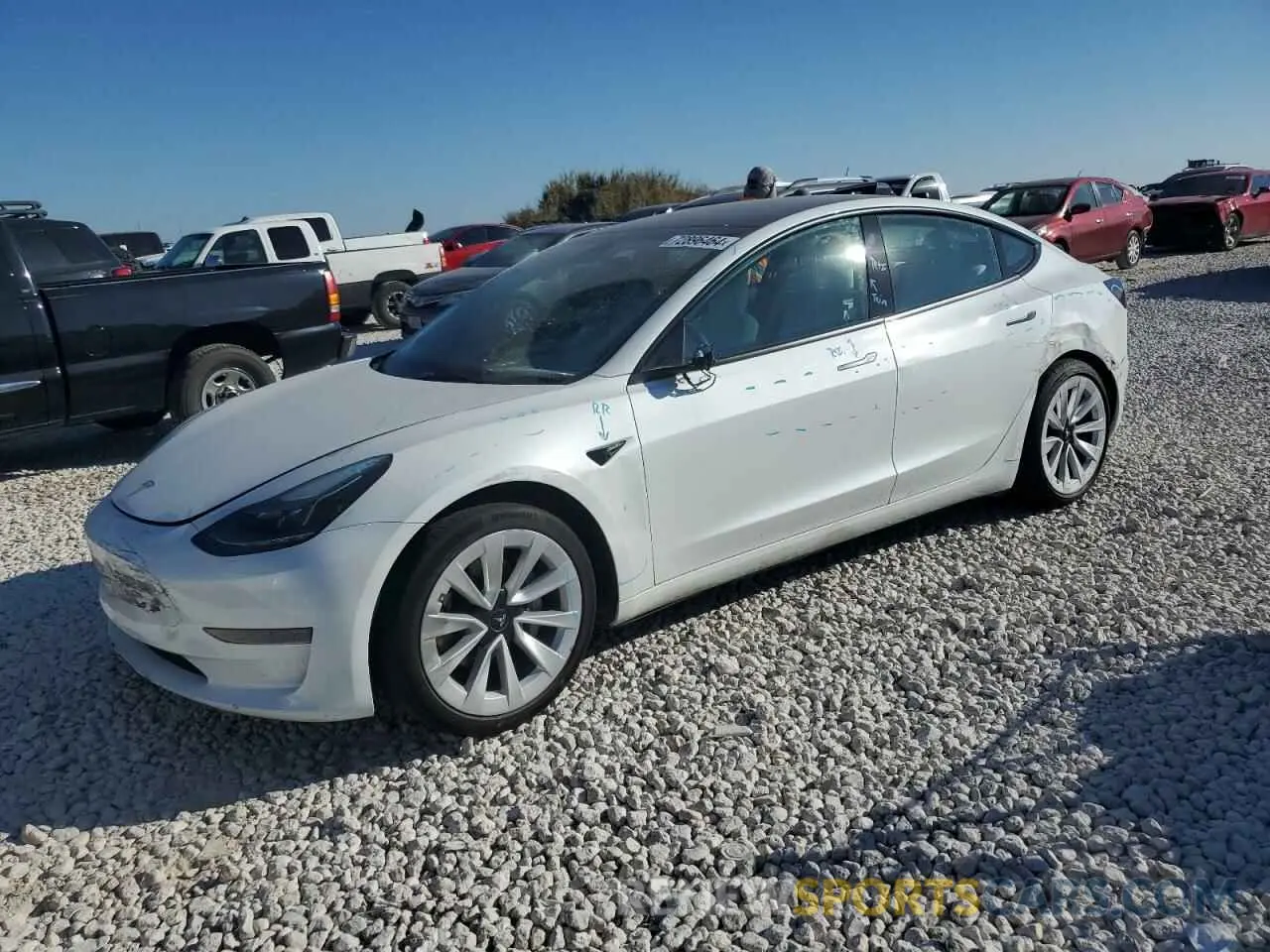 1 Photograph of a damaged car 5YJ3E1EA3PF398774 TESLA MODEL 3 2023