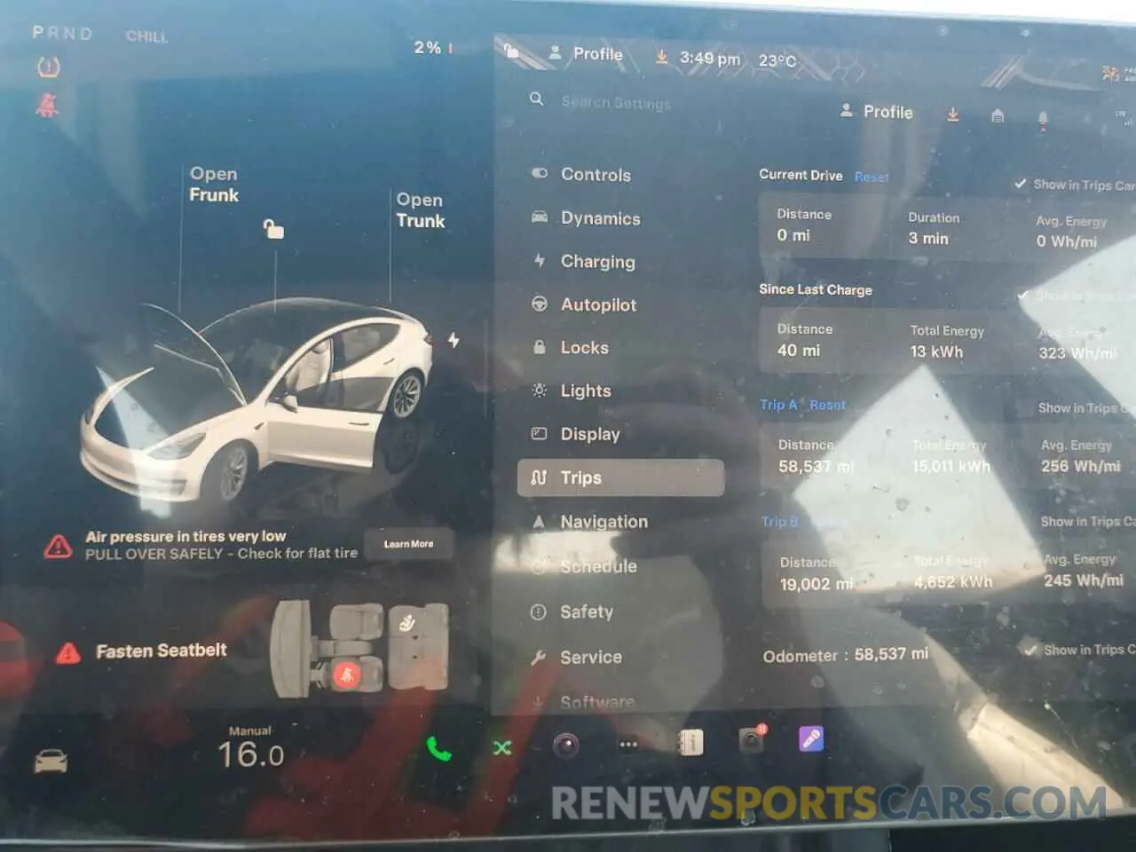 9 Photograph of a damaged car 5YJ3E1EA3PF398774 TESLA MODEL 3 2023