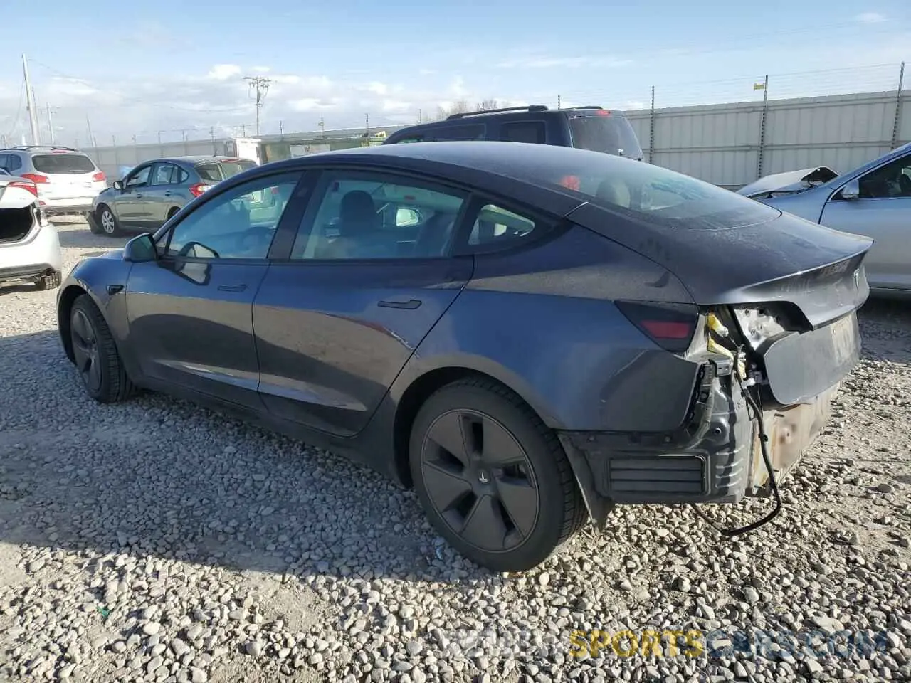 2 Photograph of a damaged car 5YJ3E1EA3PF399553 TESLA MODEL 3 2023