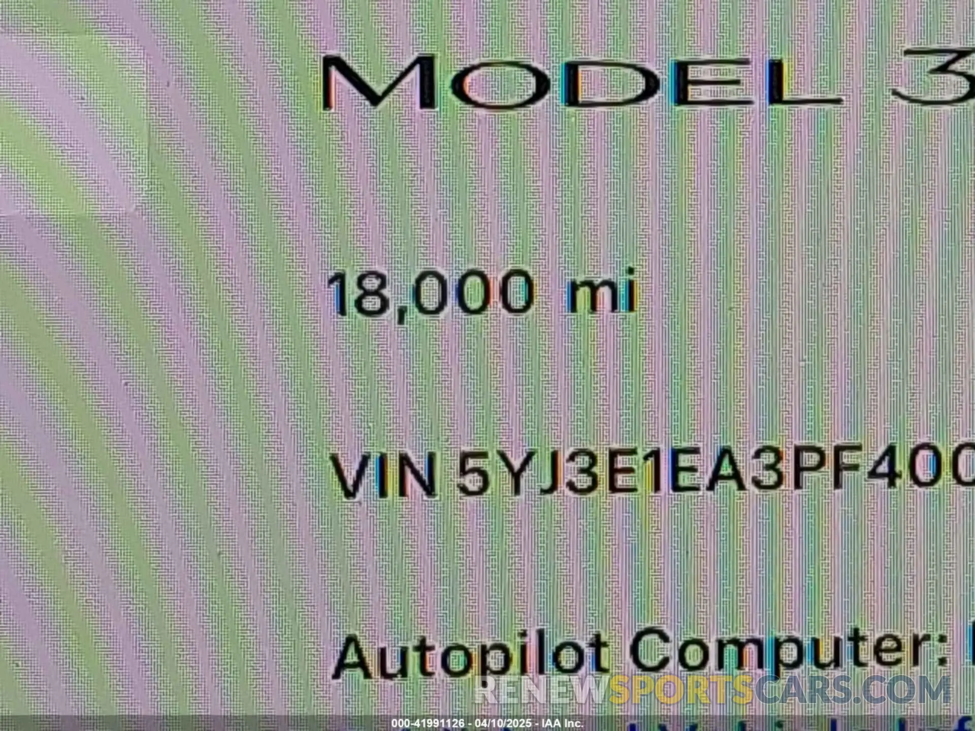 15 Photograph of a damaged car 5YJ3E1EA3PF400765 TESLA MODEL 3 2023