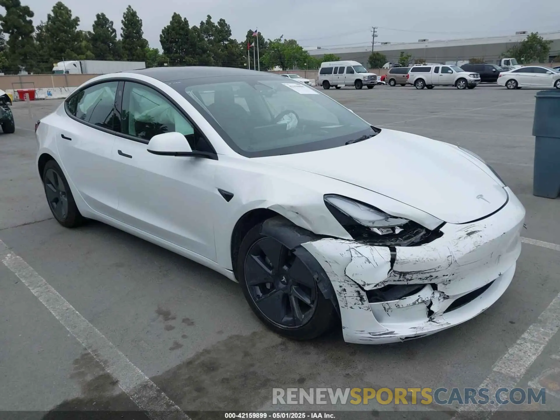 1 Photograph of a damaged car 5YJ3E1EA3PF404847 TESLA MODEL 3 2023