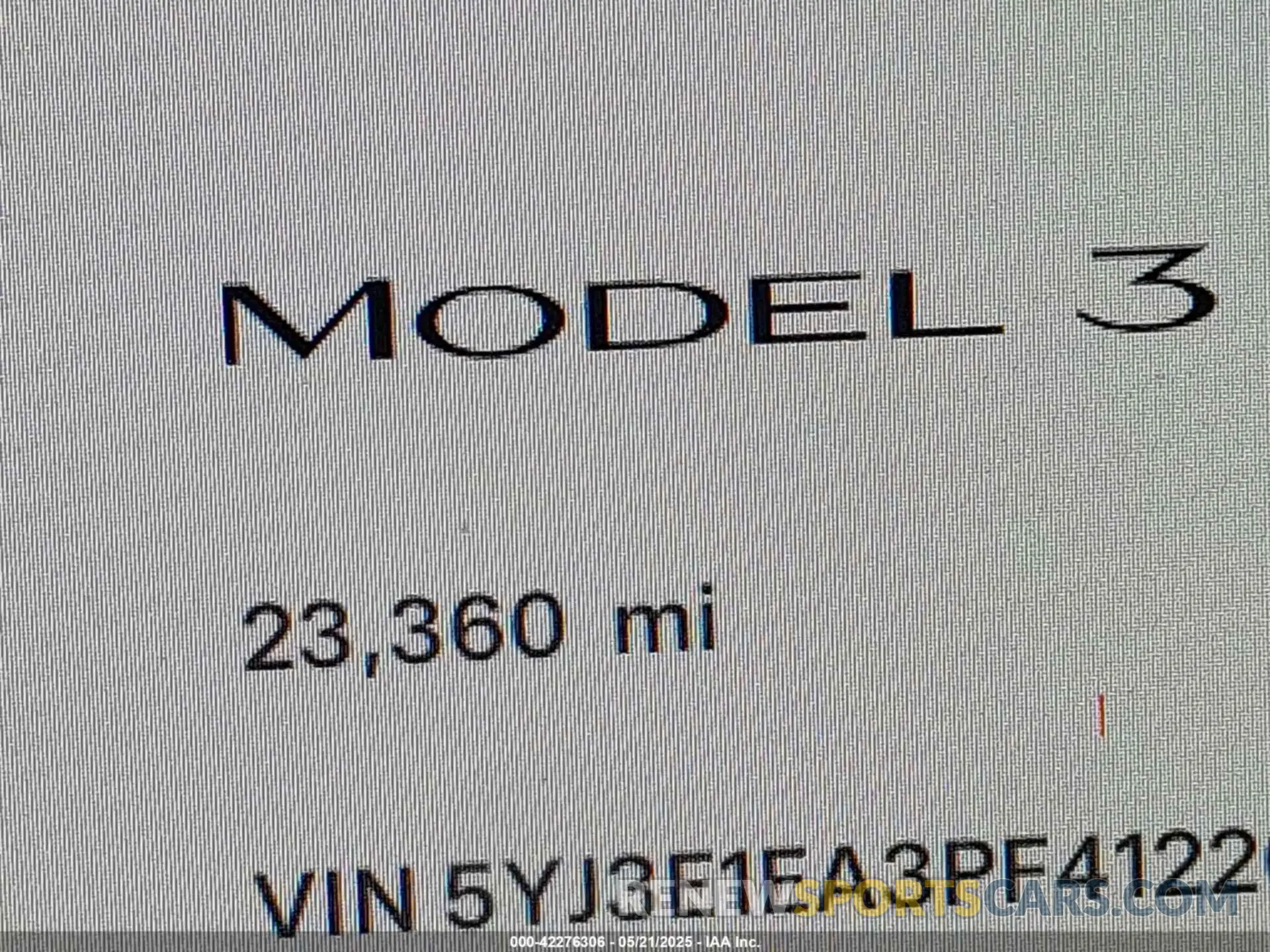 14 Фотография поврежденного автомобиля 5YJ3E1EA3PF412267 TESLA MODEL 3 2023